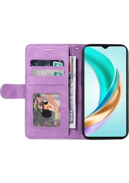 Onur X6B Dikiş Renk Deri Cüzdan Için Flip Case Kickstand Flip Kitap (Yurt Dışından)