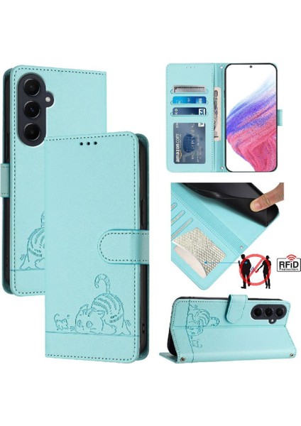 Samsung Galaxy Case 5g Kart Yuvası Tutucu Için Kickstand Kedi Rfıd Cüzdan (Yurt Dışından) indirimleri