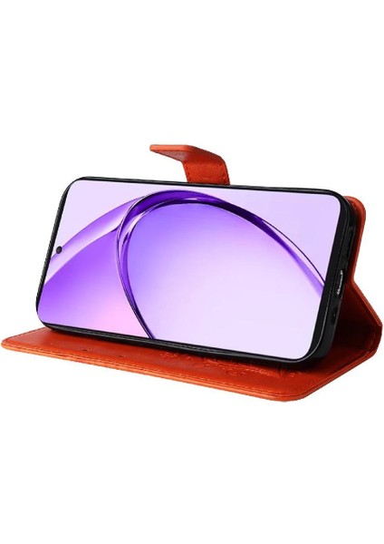 Kart Yuvası Standı Flip Kickstand ile Oppo A3 Pro 5g Pu Deri Için Kılıf (Yurt Dışından)