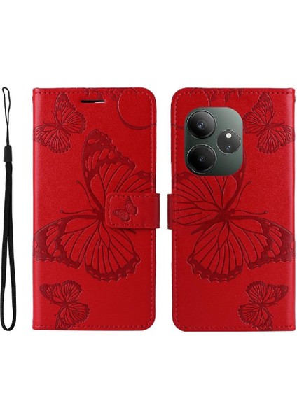 Realme Gt 6 Flip Kickstand Için Kılıf Kart Yuvası Standı ile Darbeye Kapak (Yurt Dışından)
