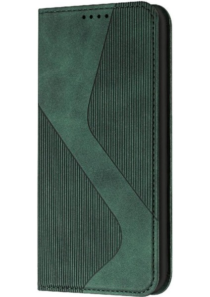 Realme Için 12 Pro Artı 5g Manyetik Kart Yuvaları Tutucu Folio Kapak Pu (Yurt Dışından)