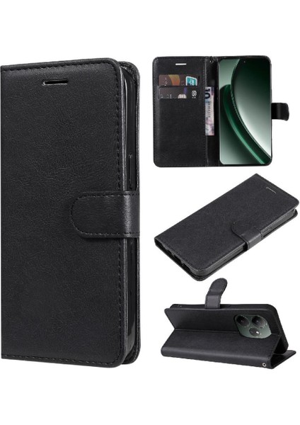 Kart Yuvası Katı ile Realme Gt 6 Iş Cüzdan Telefon Kılıfı Için Flip Case (Yurt Dışından)
