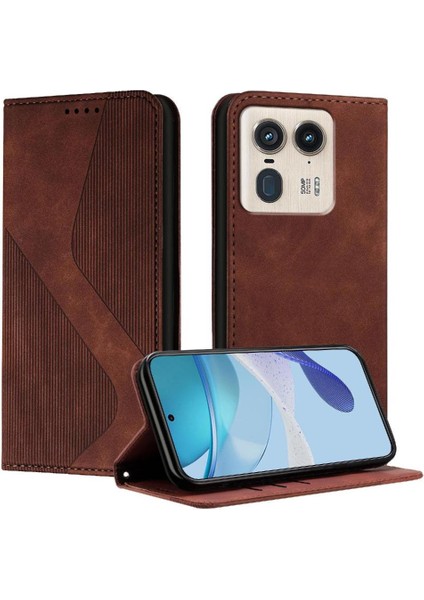 Motorola Moto Kenar 50 Ultra Kart Yuvaları Tutucu Cüzdan Kickstand Pu (Yurt Dışından)
