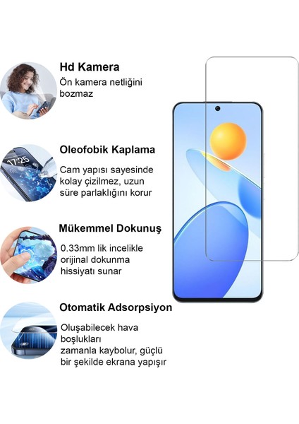 Huawei Nova 11 Kırılmaz Cam Şeffaf 0.3mm Kılıf Dostu Temperli Ekran Koruyucu