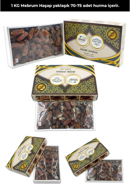 Medine Mebrum Duble Haşap Jumbo Hurma 3 kg