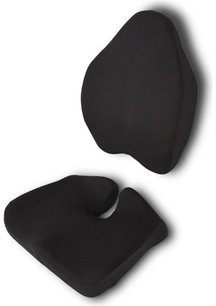 Ergonomik Oturma Minderi & Ortopedik Visco Bel Yastık Seti