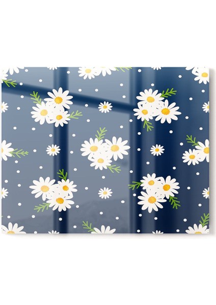 Cam Ocak Arkası Koruyucu, 50x76cm, Çiçek Papatya Desenli, Şık ve Dayanıklı Tasarım fiyatları