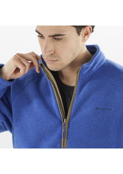 Chroma Yarım Fermuar Erkek Polar - Mavi modelleri