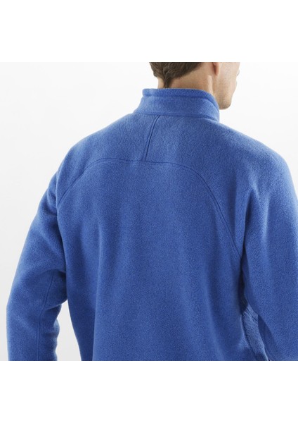 Chroma Yarım Fermuar Erkek Polar - Mavi fırsatları