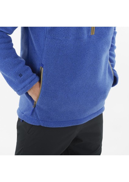 Chroma Yarım Fermuar Erkek Polar - Mavi indirimleri