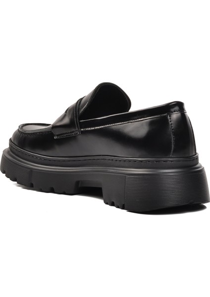 Premium 1308-5 Siyah Açma Deri Geniş Kalıp Erkek Klasik Ayakkabı fırsatları