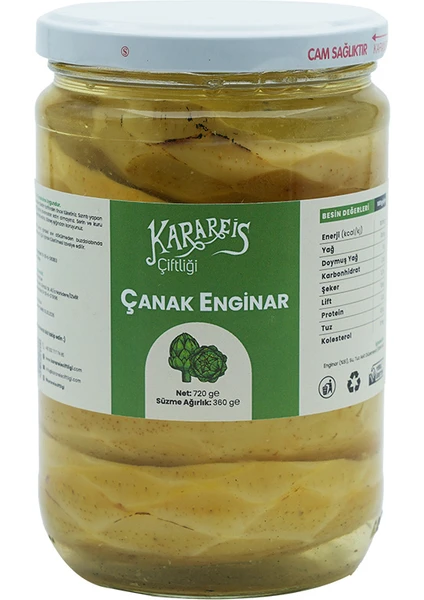 Karareis Çiftliği Sakız Çanak Enginar Konservesi 660 gr