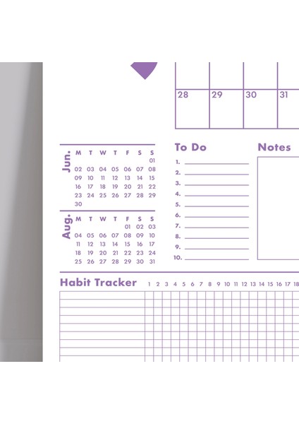 2025 Duvar Takvimi Yıllık Planlayıcı, A4, 33X48 Cm, Alışkanlık Takipçisi, 2025 Wall Planner, Monthly Habbit Tracker, To Do List