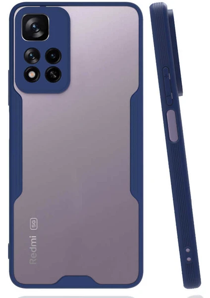 Xiaomi Redmi Infinix Note 11 Pro Plus 5g Kılıf Parfe Kapak-Lacivert