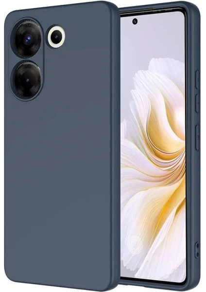 Case World Tecno Camon 20 Pro 5g Kapak Içi Kadife Kamera Korumalı Lansman Silikon Kılıf - Petrol Mavisi