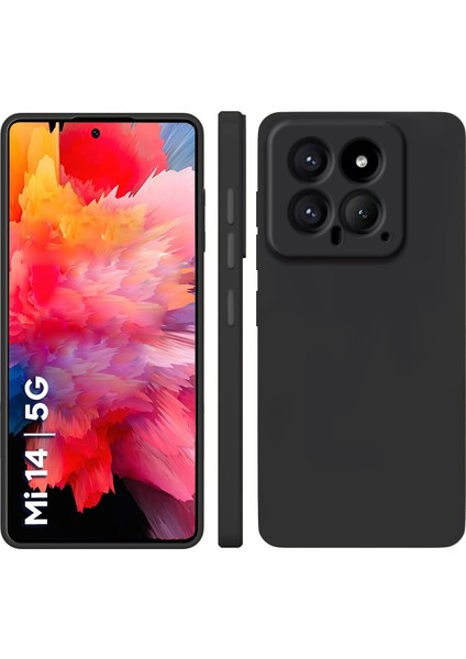Xiaomi Mi 14 Kapak Içi Kadife Kamera Korumalı Lansman Silikon Kılıf - Yeşil modelleri
