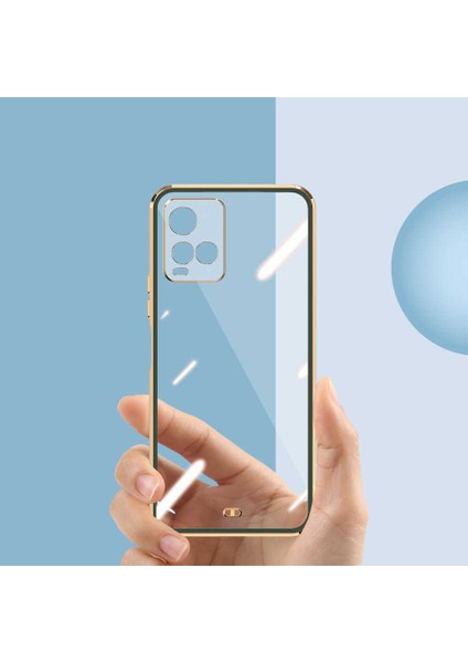 Vivo Y33S Kılıf Voit Clear Kapak-Yeşil