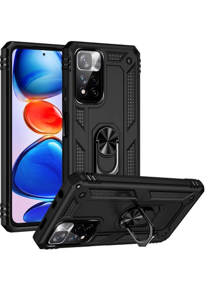 Xiaomi Redmi Infinix Note 11 Pro Plus 5g Kılıf Vega Kapak-Siyah