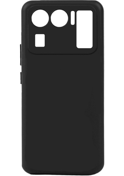 Xiaomi Mi 11 Ultra Kılıf Biye Silikon-Siyah