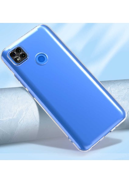 Xiaomi Redmi 9c Kılıf Kamera Korumalı Süper Silikon Kapak-Renksiz