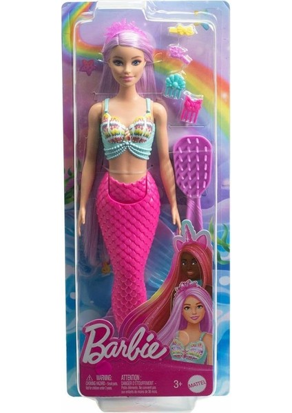 HRR00 Barbie Uzun Saçlı Muhteşem Deniz Kızı