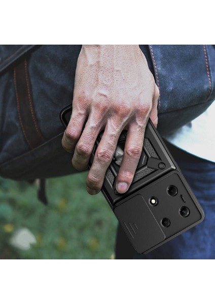 Infinix Zero 30 4g Kılıf Magnetik Standlı Kamera Korumalı Darbe Emici Sürgülü Vega Kapak indirimleri