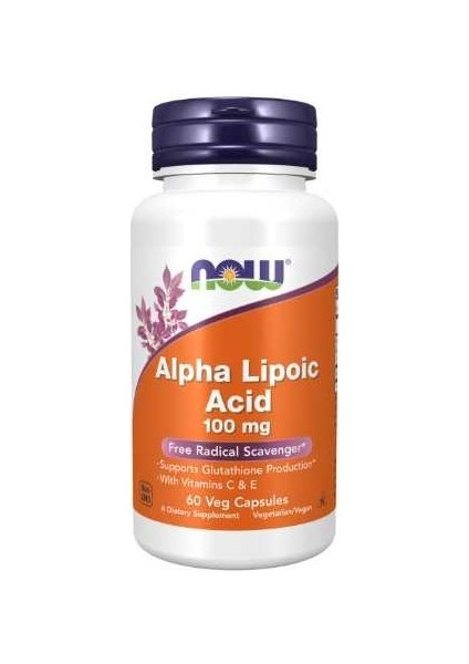 Foods, Alpha Lipoic Acid, 100 Mg 60 Veg Capsules