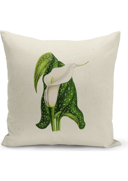 Botanik Serisi Çift Tarafı Dijital Baskılı 8'li Kırlent Kılıfı Seti (Botanic Cushion Cover)