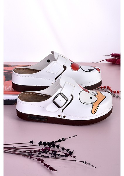 3002 Şaşkın Horoz Ve Tavuk Desenli Anatomik Terlik fiyatları