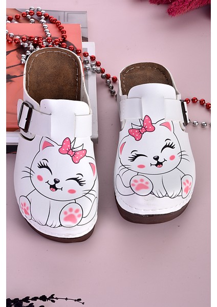 Mutlu Kedi Desenli Anatomik Terlik fiyatları