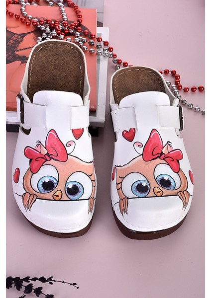 3005 Kurdeleli Kuş Desenli Anatomik Terlik fiyatları