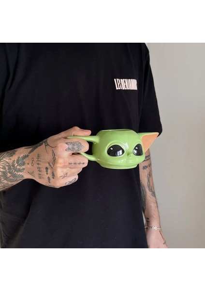 300ML Sevimli 3D Baby Yoda Seramik Özel Kupa Bardak fiyatları