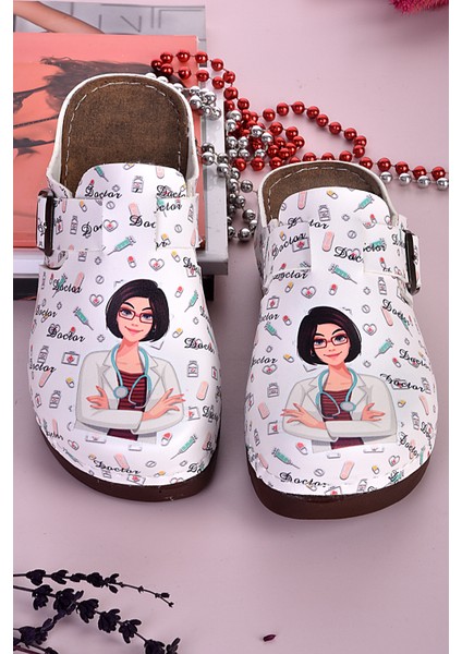 3018 Hemşire Desenli Anatomik Terlik fiyatları