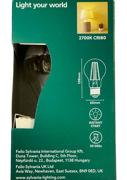 4,5W (35W) Endirekt 2700K (Sarı Işık) E27 Duylu LED Ampul (10 Adet)