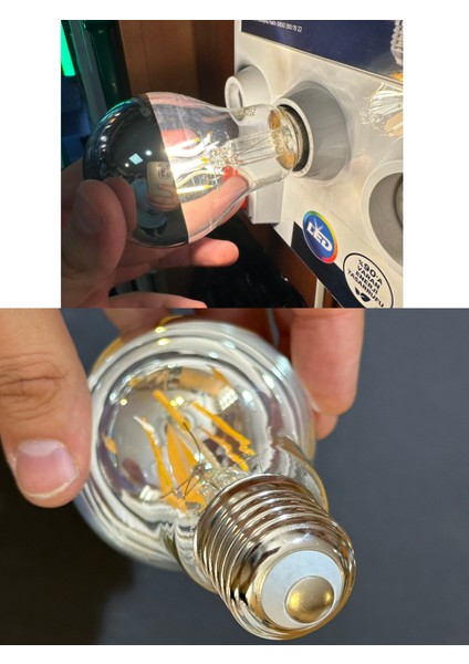 4,5W (35W) Endirekt 2700K (Sarı Işık) E27 Duylu LED Ampul (10 Adet)