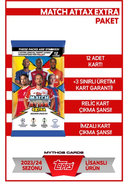 Mythos Cards Match Attax Extra 23/24 - Paket