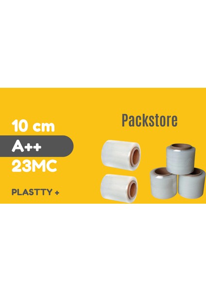 Palet Streç Mini Ebat 10 cm 23 Micron 300 metre 8 adet