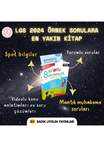 8. Sınıf LGS Matematik Spotlu Soru Bankası