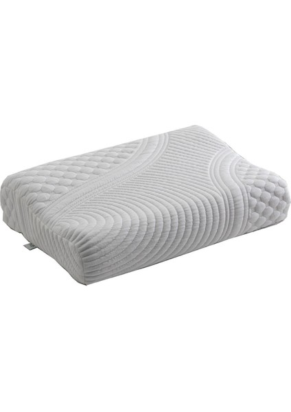 Tekno Trust Visko Alto Ortopedik Visco Boyun Destekli Ergonomik Yastık Beyaz Pamuklu 60 x 40