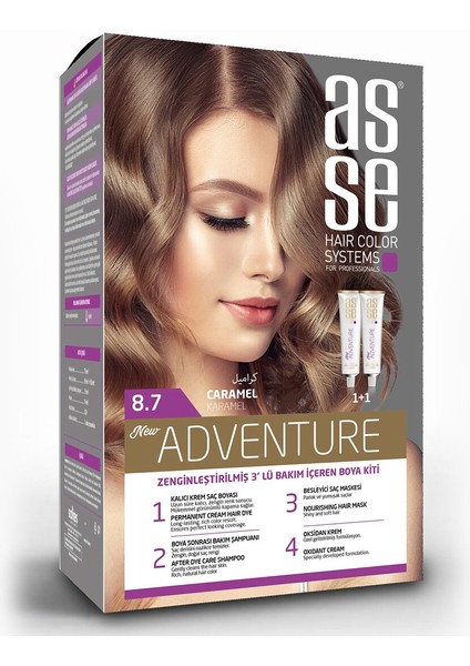 Saç Boyası Karamel 8.7 (50+50 ml) 0677