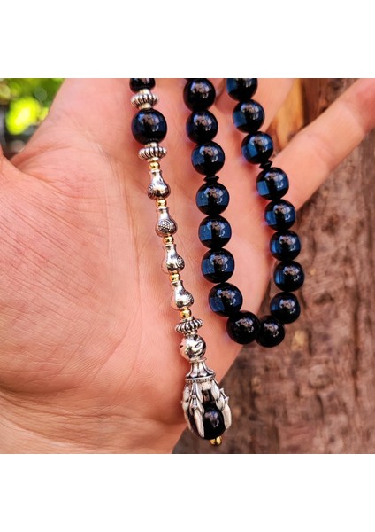 10 mm Pençe Model Mavi Sürmeli Tesbih modelleri