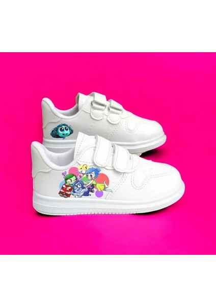 Neşeli Hüzünlü Baskılı Çocuk Spor Ayakkabı Sneaker