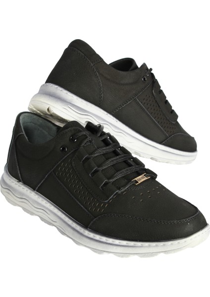 Bay Pablo F50 Siyah Nubuk Deri Bağcıklı Erkek Ayakkabı
