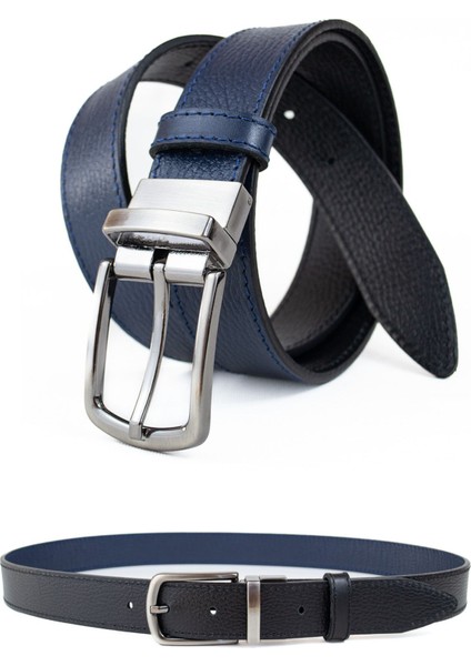 Çift Taraflı Dönen Tokalı Deri 3.5Cm Klasik Erkek Kemeri fiyatları