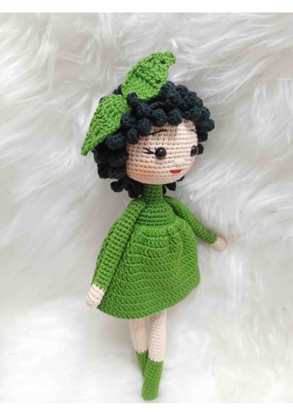Toyscity Yeşil Sade Bebek Amigurumi Örgü Oyuncak