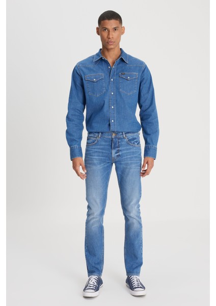 Lee Luke Slim Tapered Esnek Jean Kot Pantolon fiyatları