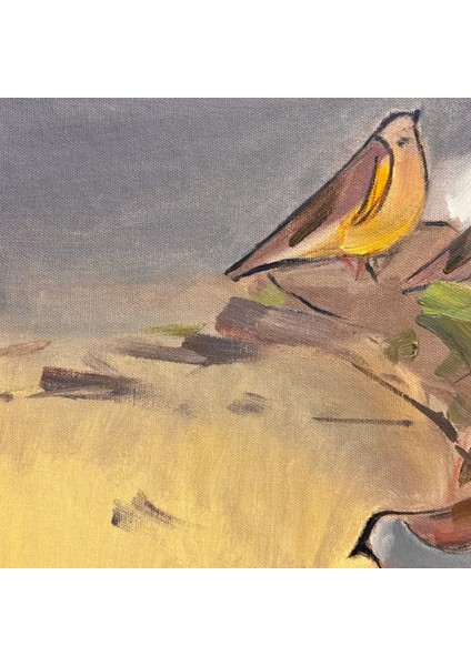 Yağlı Boya Tablo Soyut Kuşlar 40 x 50CM