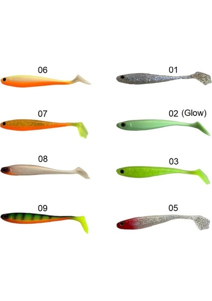 3587 Dagi Duck Shad 9cm 7gr 5'li Paket Silikon Yem