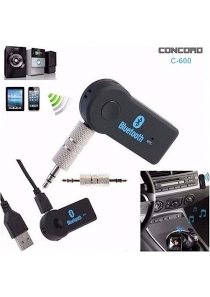 Yıldırım İletişimm Concord C-600 Aux Bluetooth Fm Transmitter