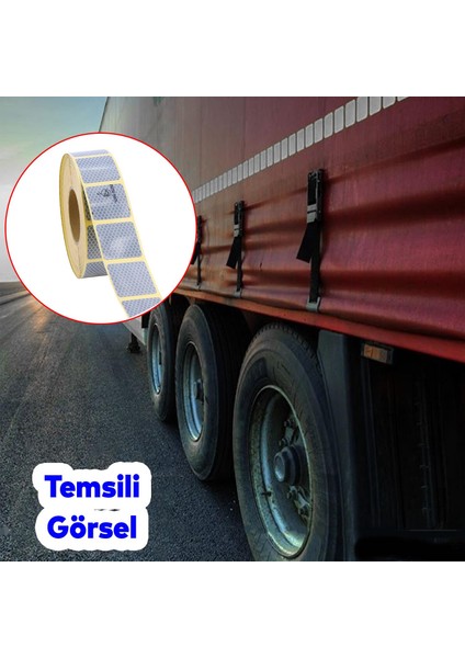 Tüvtürk Onaylı Beyaz Gri Kesik Reflektörlü Bant Gece Parlayan En 5 cm 5 mt Ikaz Fosforlu Reflektif modelleri